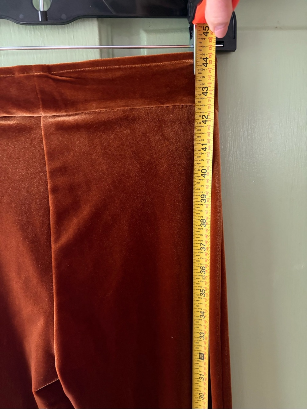 NWT Avenue Montaigne Velvet Bellini Pants Size 2 - Picture 6 of 9